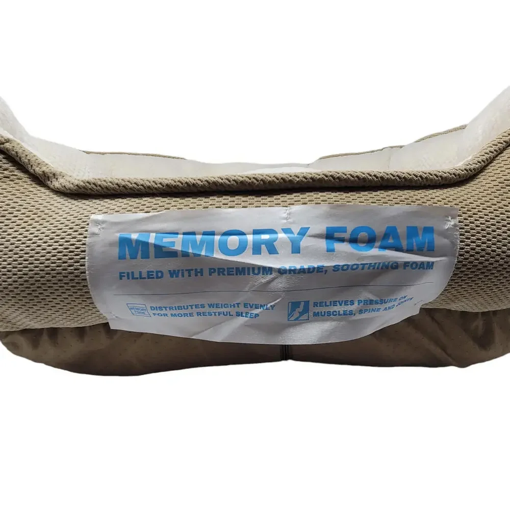 Arlee Hudson Orthopedic Cozy Bed in Sand & Eggshell 27x21 New Machine washable